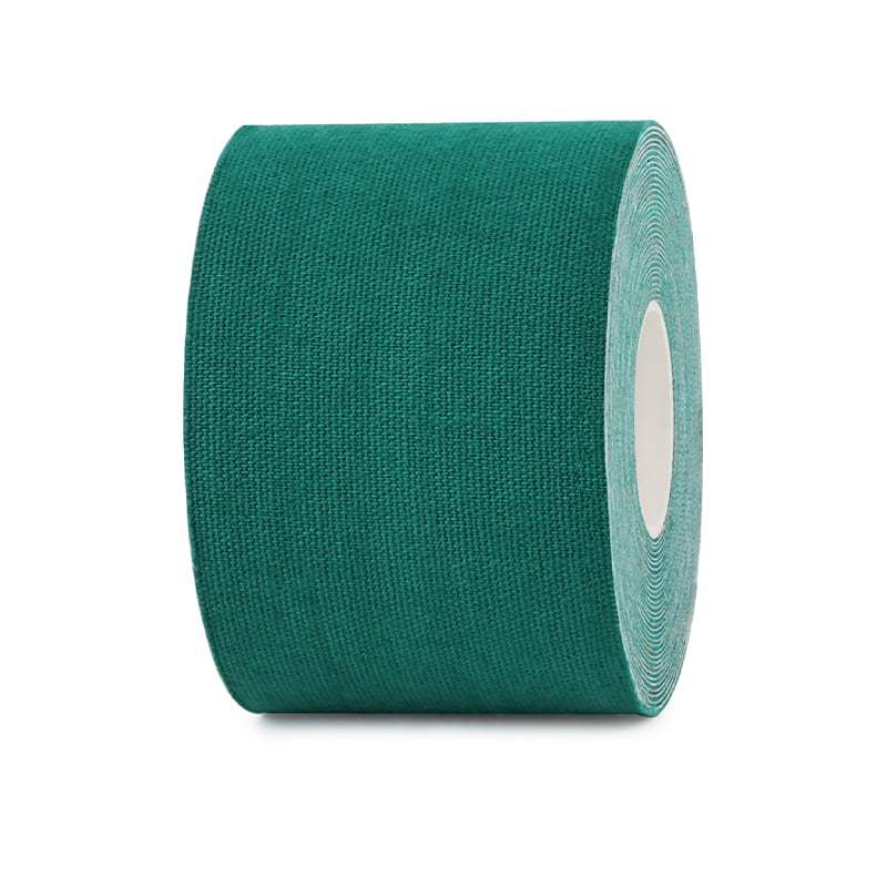 5cm dark green  uncut cotton kinesiology tape roll