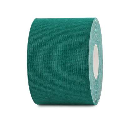 5cm dark green  uncut cotton kinesiology tape roll