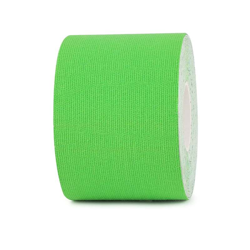 5cm green uncut cotton kinesiology tape roll