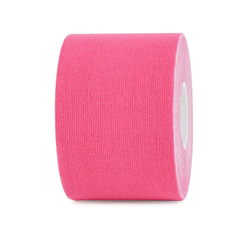 5cm pink uncut cotton kinesiology tape roll