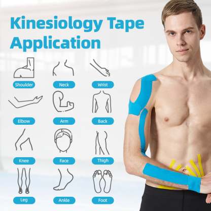 Synthetic Kinesiology Tape application