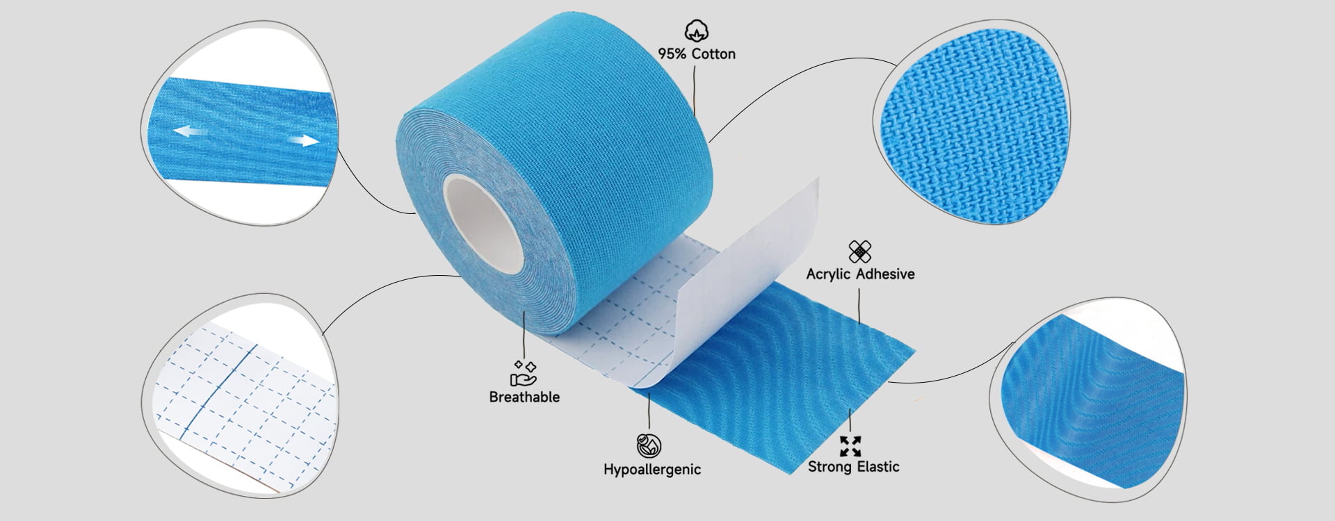 cotton kinesiology tape