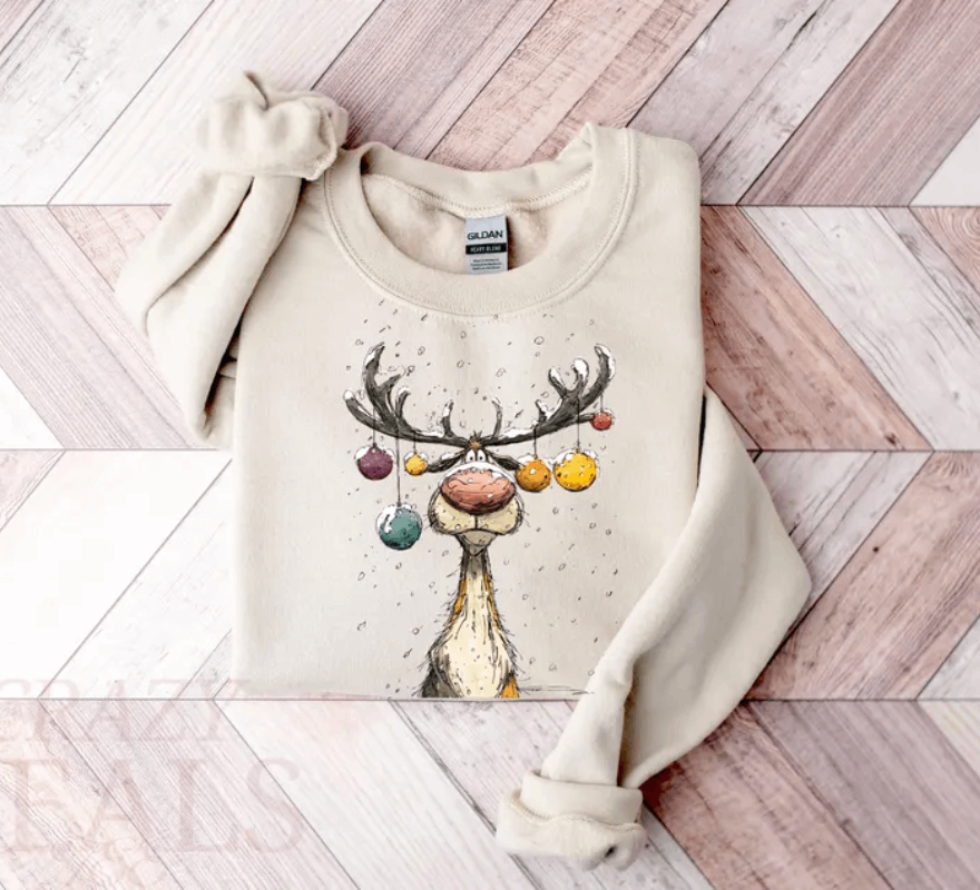 Vintage Reindeer Sweatshirt