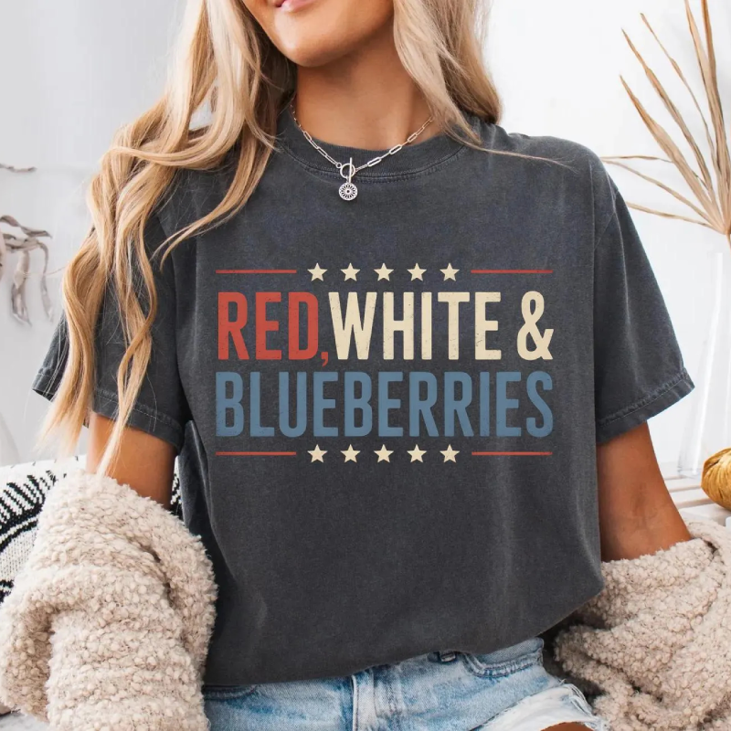 Red White And Blueberries T-shirt