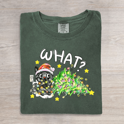 Funny Cat Christmas T-shirt