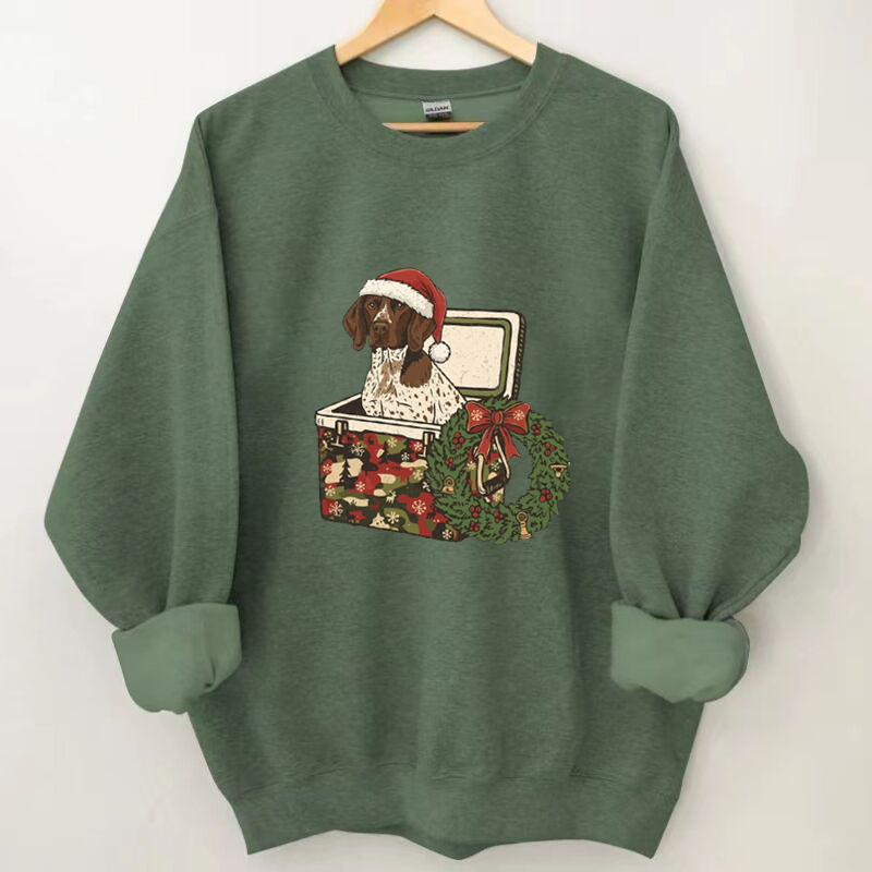 Christmas Pointer Dog Sweatshirt
