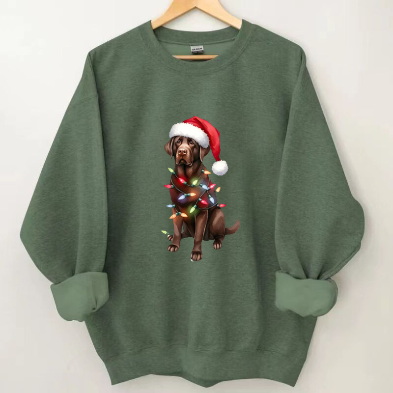 Christmas Chocolate Labrador Sweatshirt