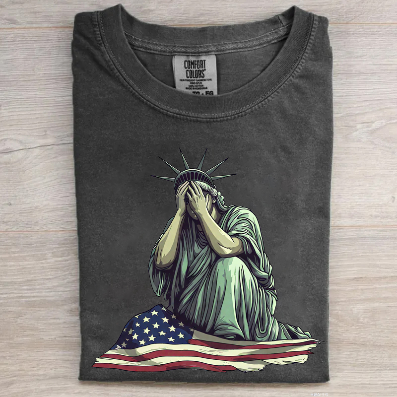 Crying Statue Of Liberty T-shirt