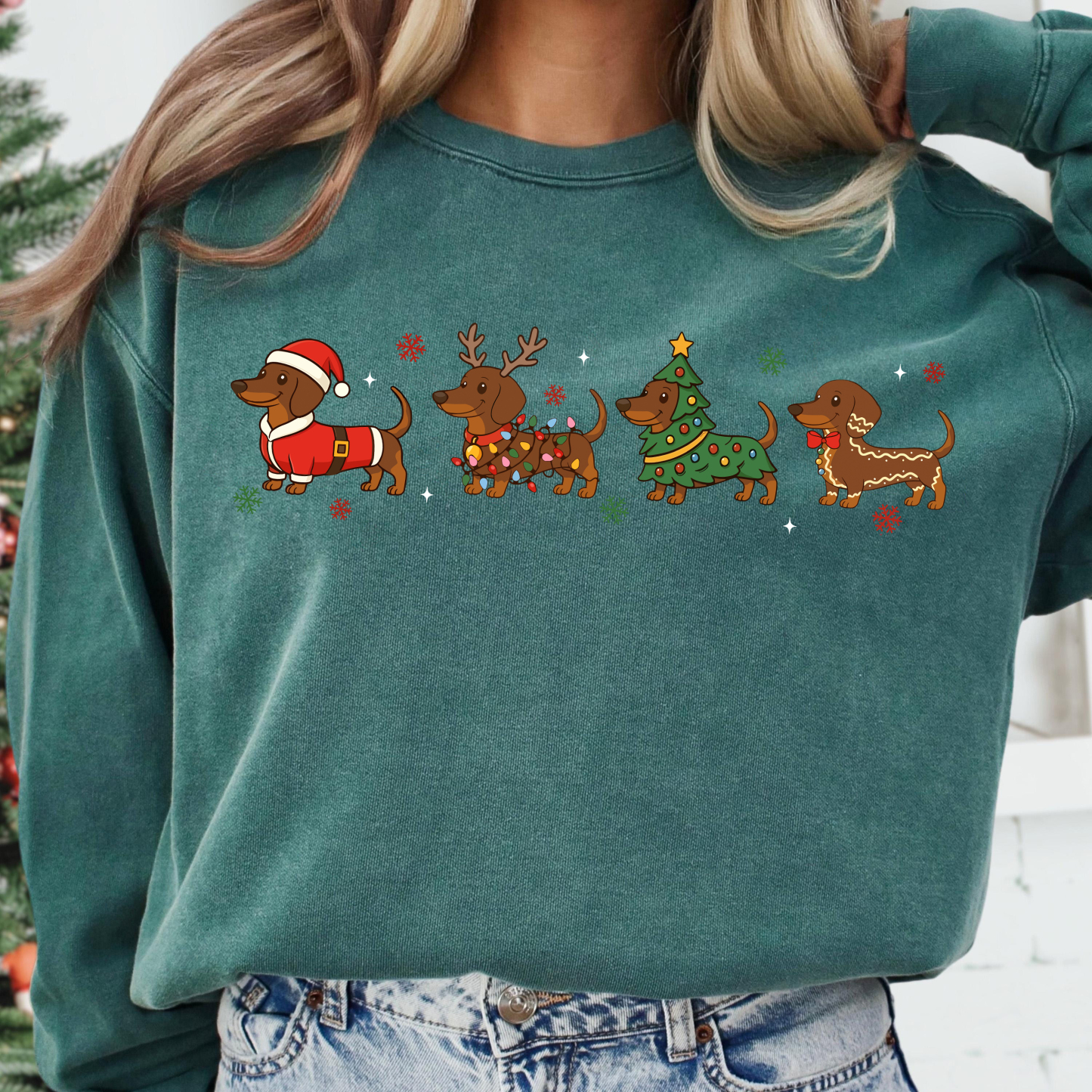 Dachshund Christmas Sweatshirt