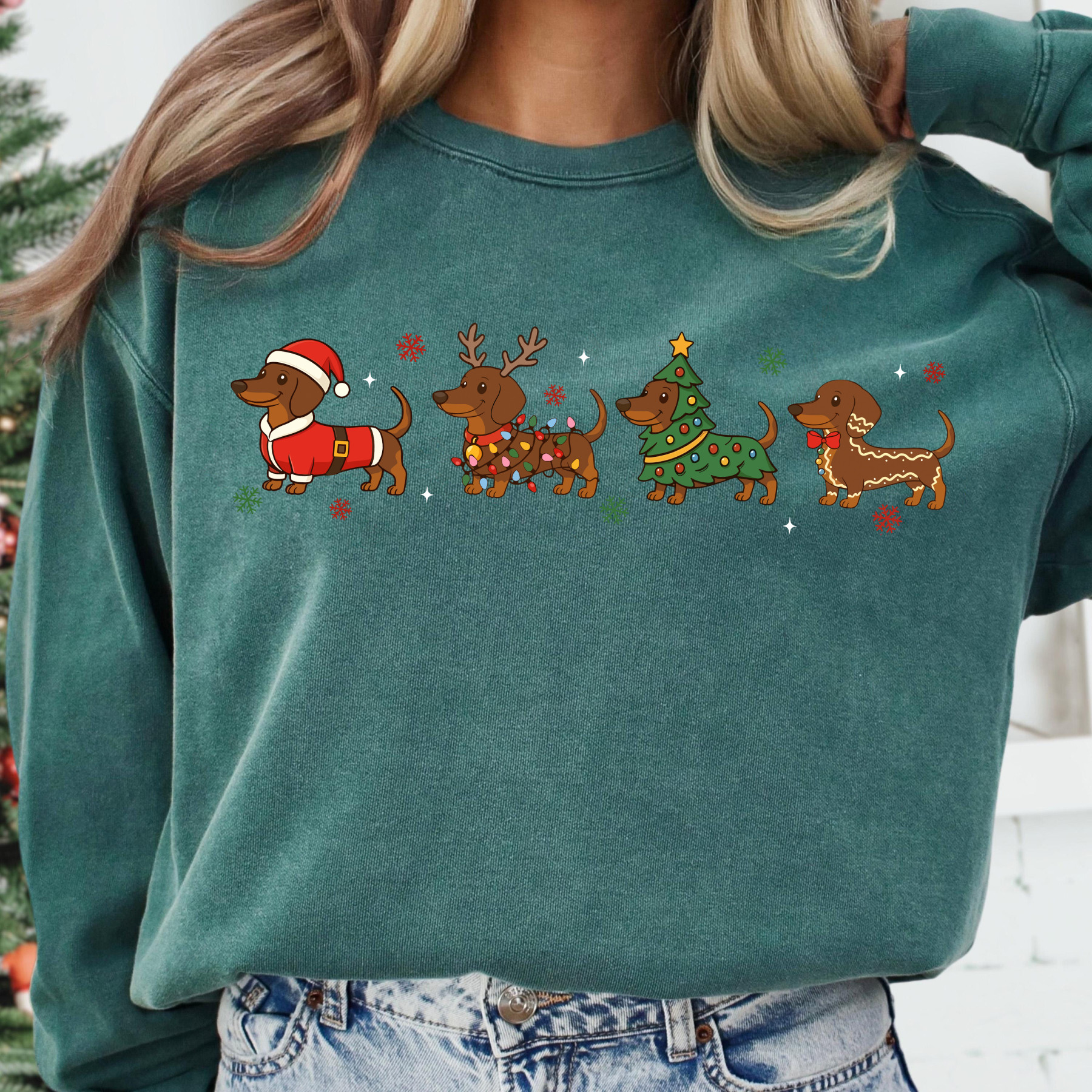 Dachshund Christmas Sweatshirt