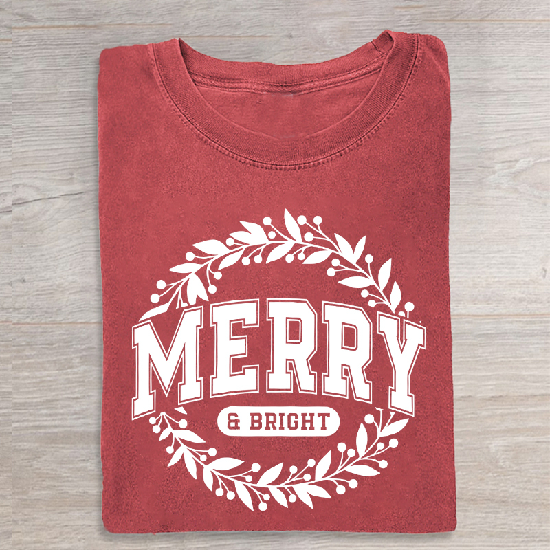 Moody & Bright Christmas Couple T-shirt