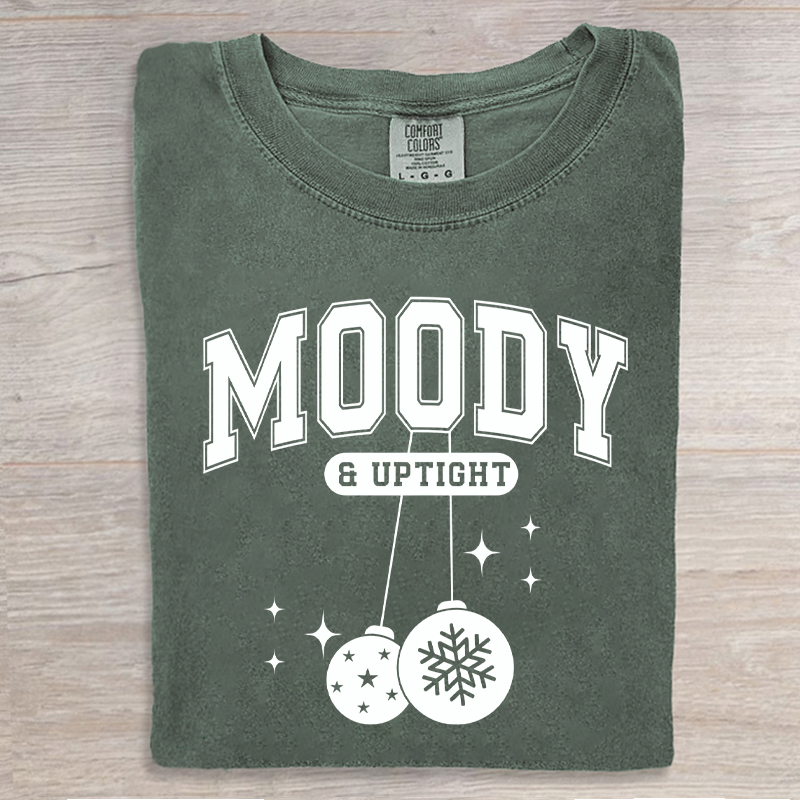 Moody & Bright Christmas Couple T-shirt