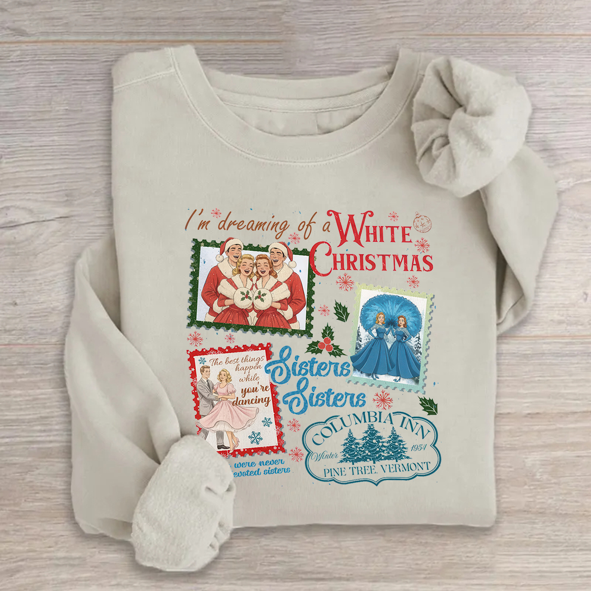 Haynes Sisters White Christmas Sweatshirt