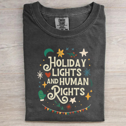 Holiday Lights and Human T-shirt