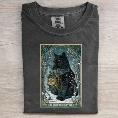 The Yule Cat Tarot Card Christmas T-shirt