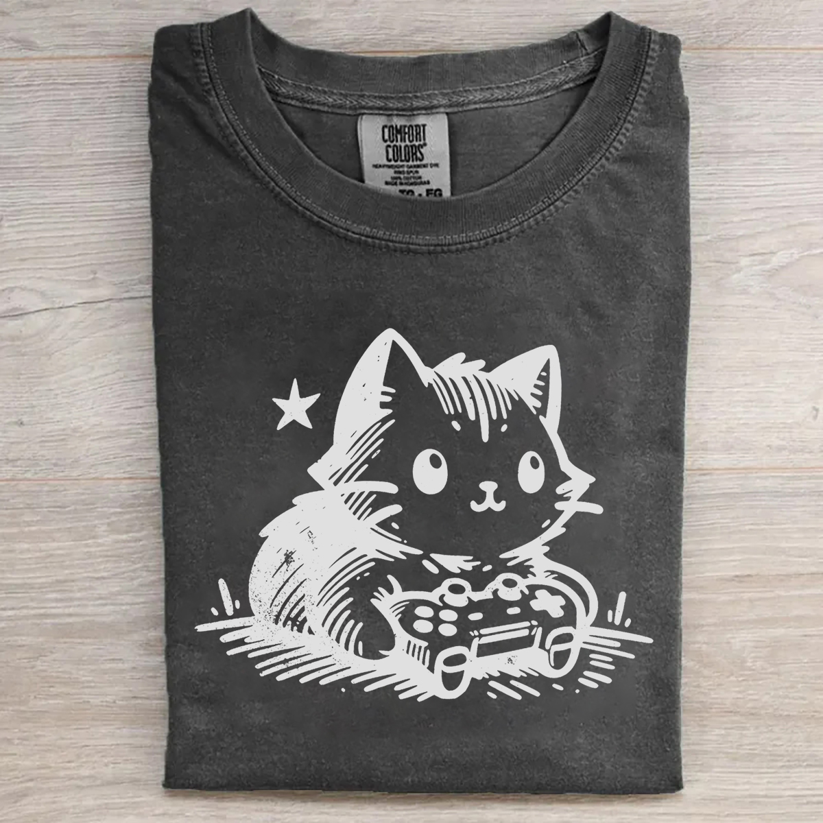 Funny Gamer Cat T-shirt
