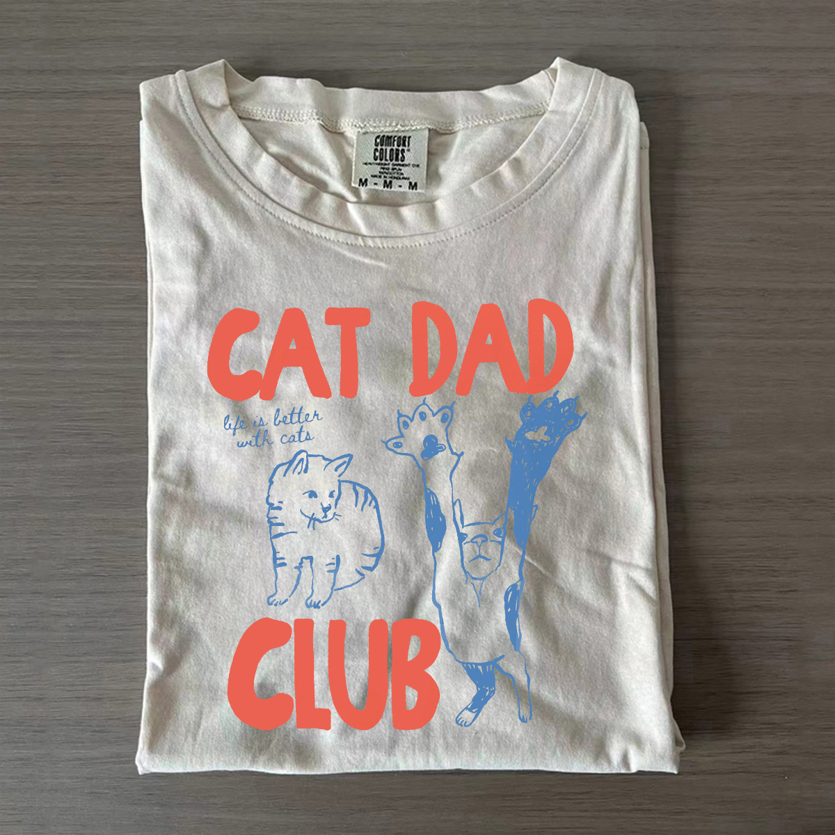 Cat Dad Club T-shirt