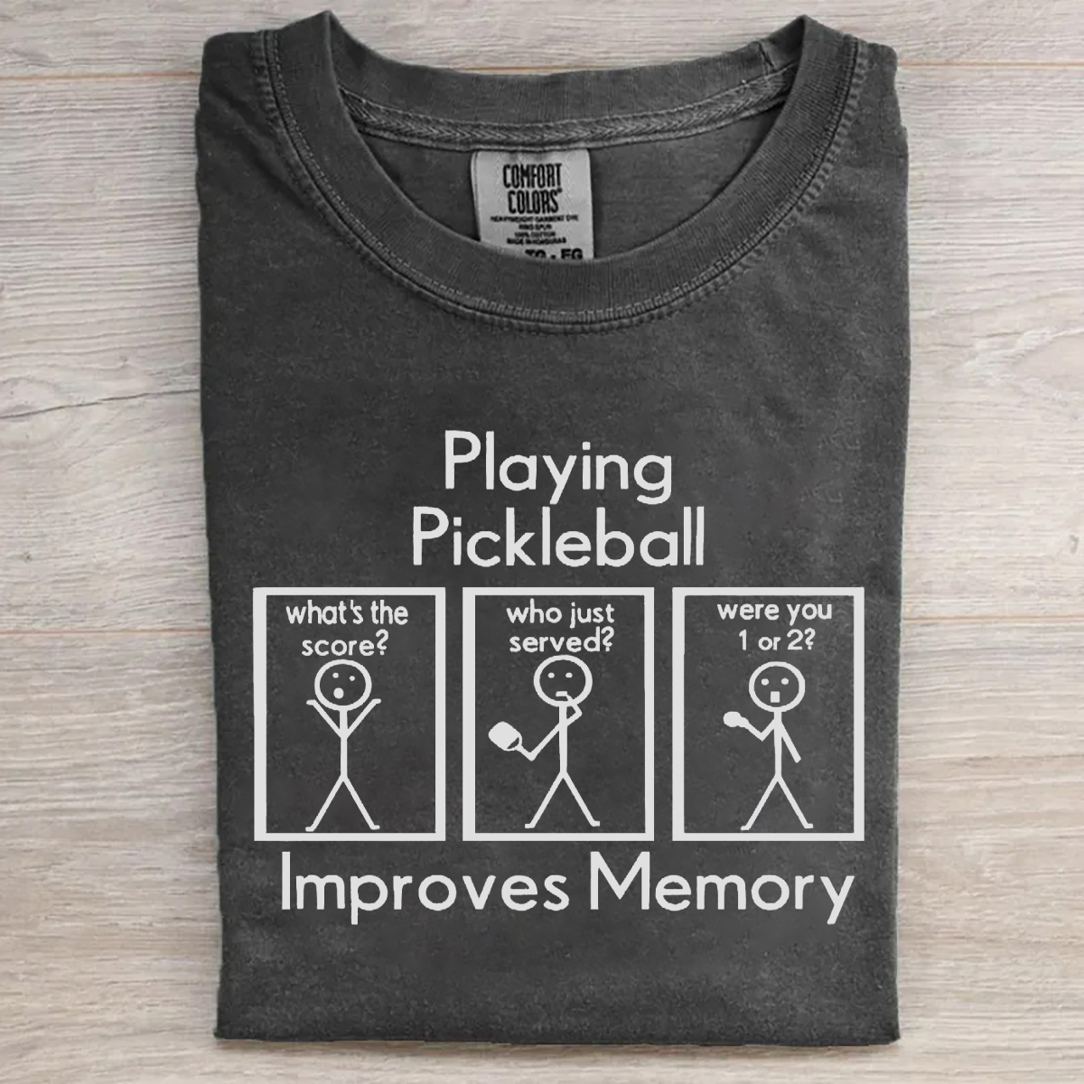 Playing Pickleball Improves Memory T-shirt