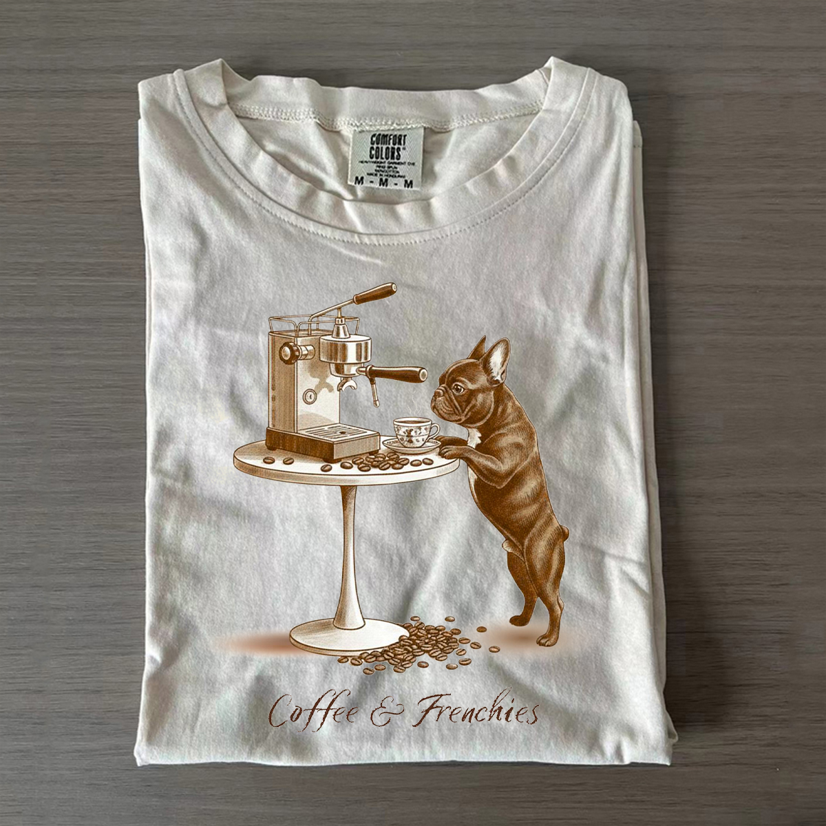 Coffee Frenchies Dog Lover T-shirt