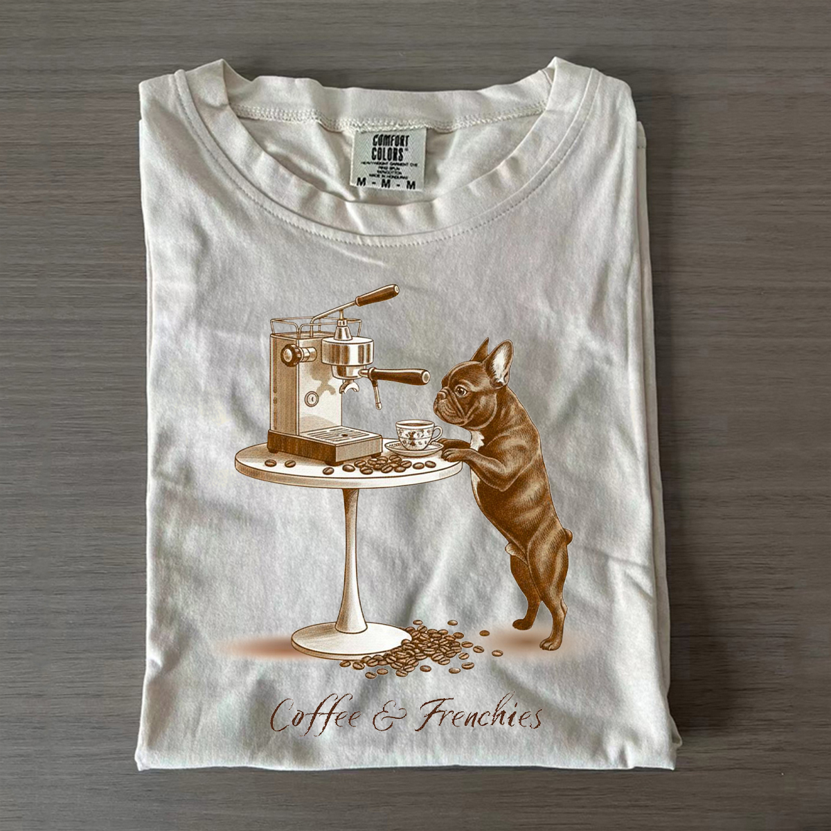 Coffee Frenchies Dog Lover T-shirt