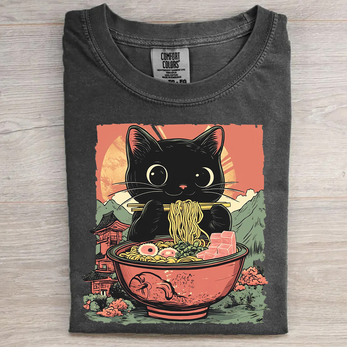 Black Cat Ramen T-shirt