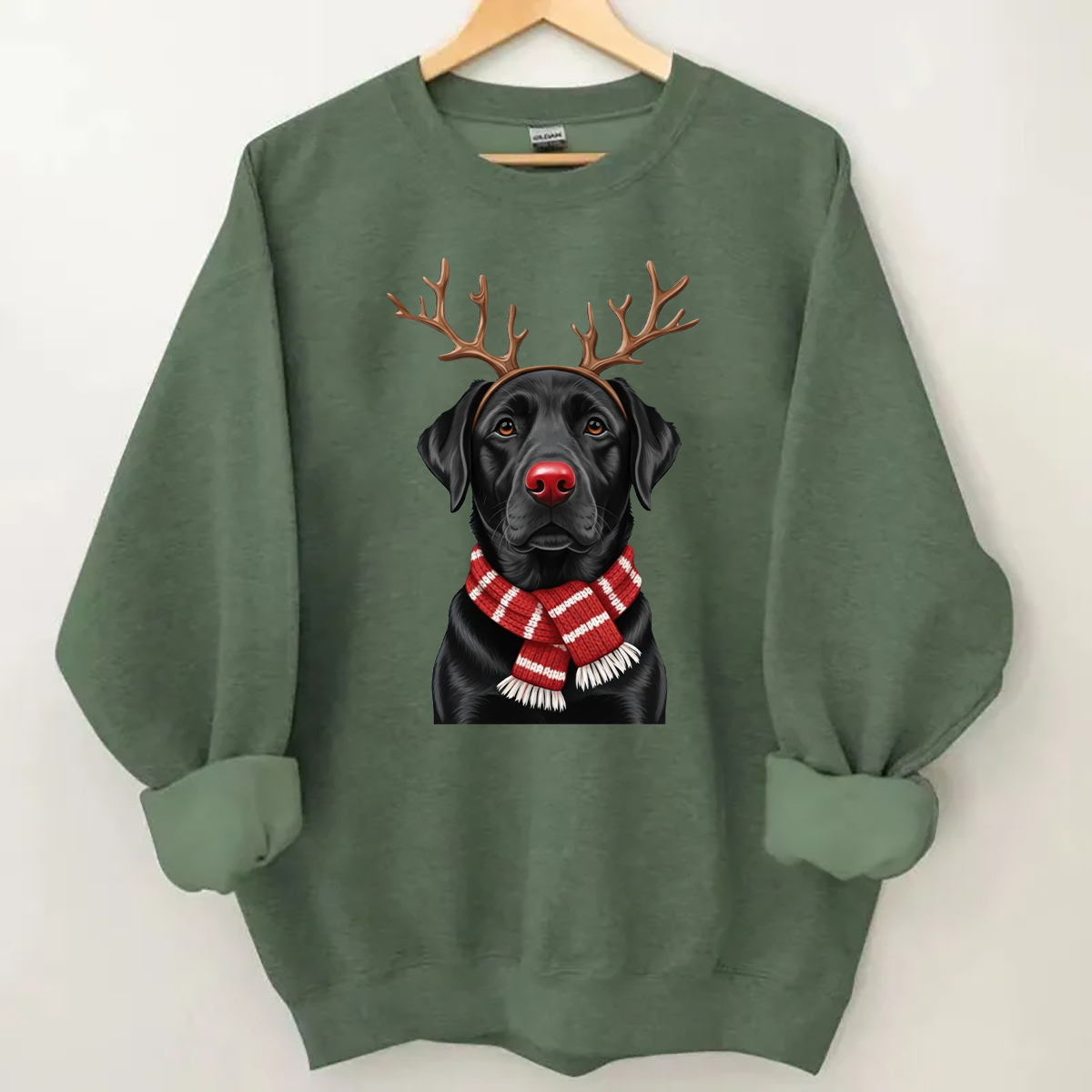 Christmas Black Labrador Sweatshirt