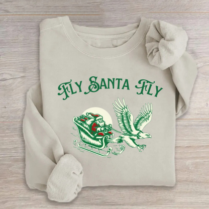 Fly Santa Fly Christmas Football Philadelphia Sweatshirt