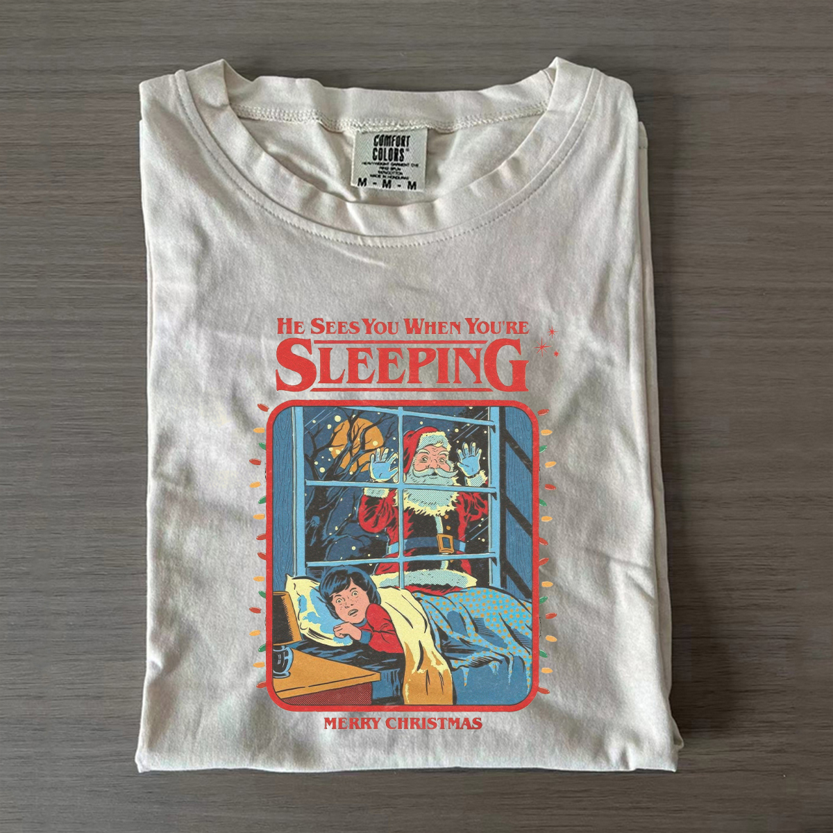 Vintage Creepy Santa Claus T-shirt