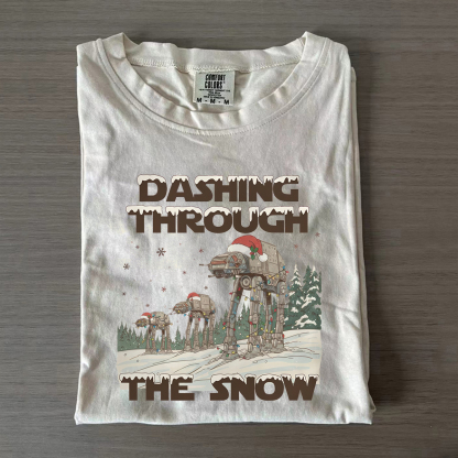 Vintage Dashing Through The Snow T-shirt