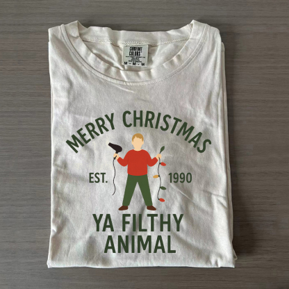 Merry Christmas Ya Filthy Animal T-shirt
