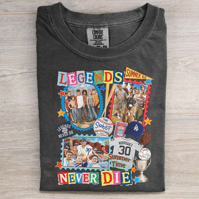 Legends Never Die Baseball T-Shirt