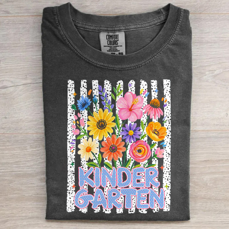 Floral Kinder Garten T-shirt