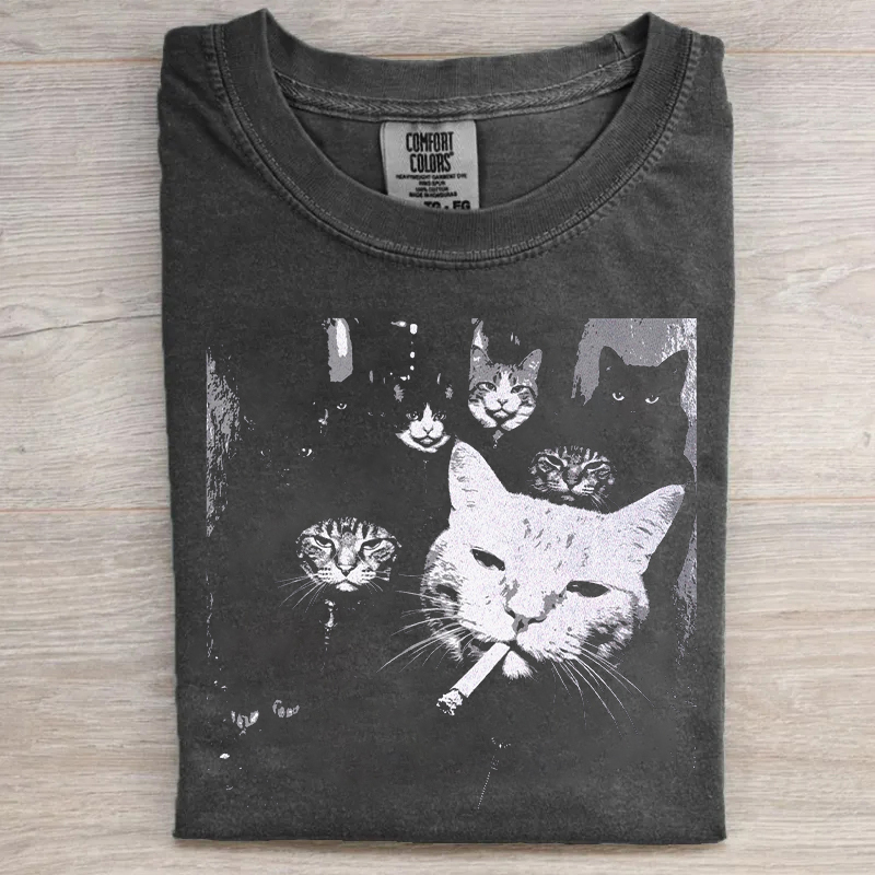 Funny Gangster Cat T-shirt