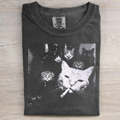 Funny Gangster Cat T-shirt