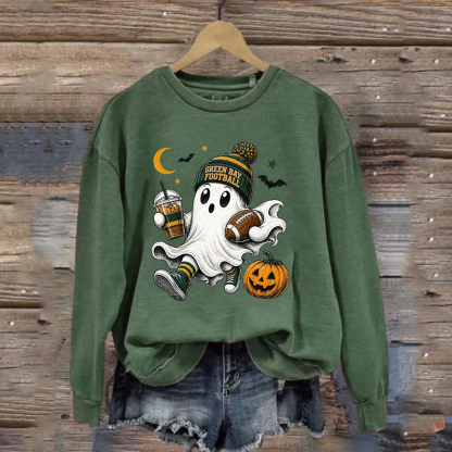 Green Bay Football Halloween Ghost Sweatshirt