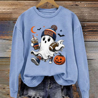 Denver Football Halloween Ghost Sweatshirt