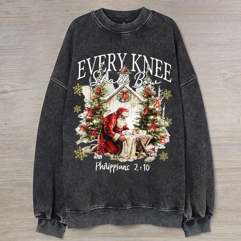 Every Knee Shall Bow Vintage Sweatshirt