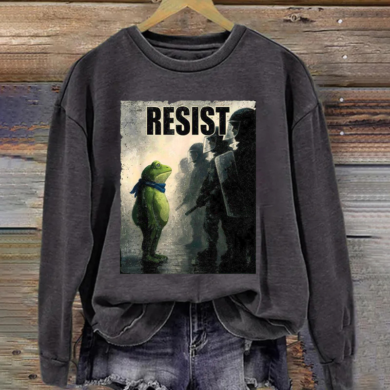 Portland Frog Resist Protest Sweatshirt
