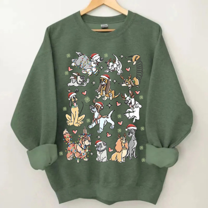 Dogs Christmas Sweatshirt