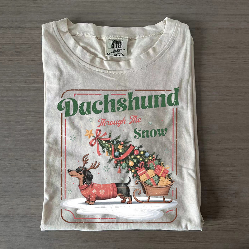 Dachshund Through The Snow T-shirt