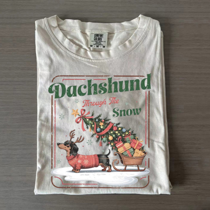 Dachshund Through The Snow T-shirt