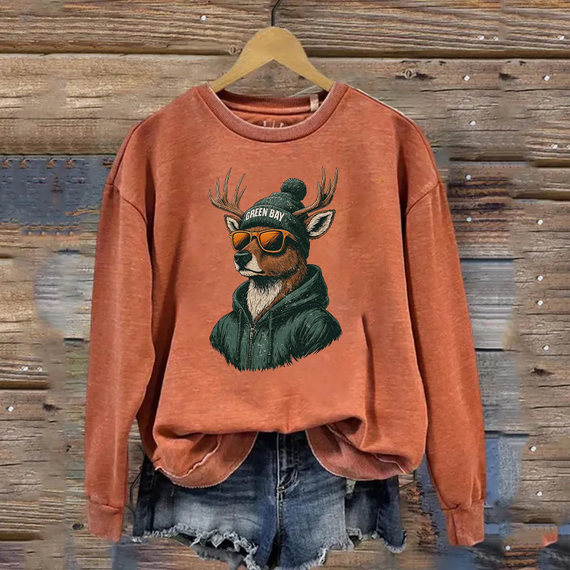 Green Bay Mascot Football Sweatshirt