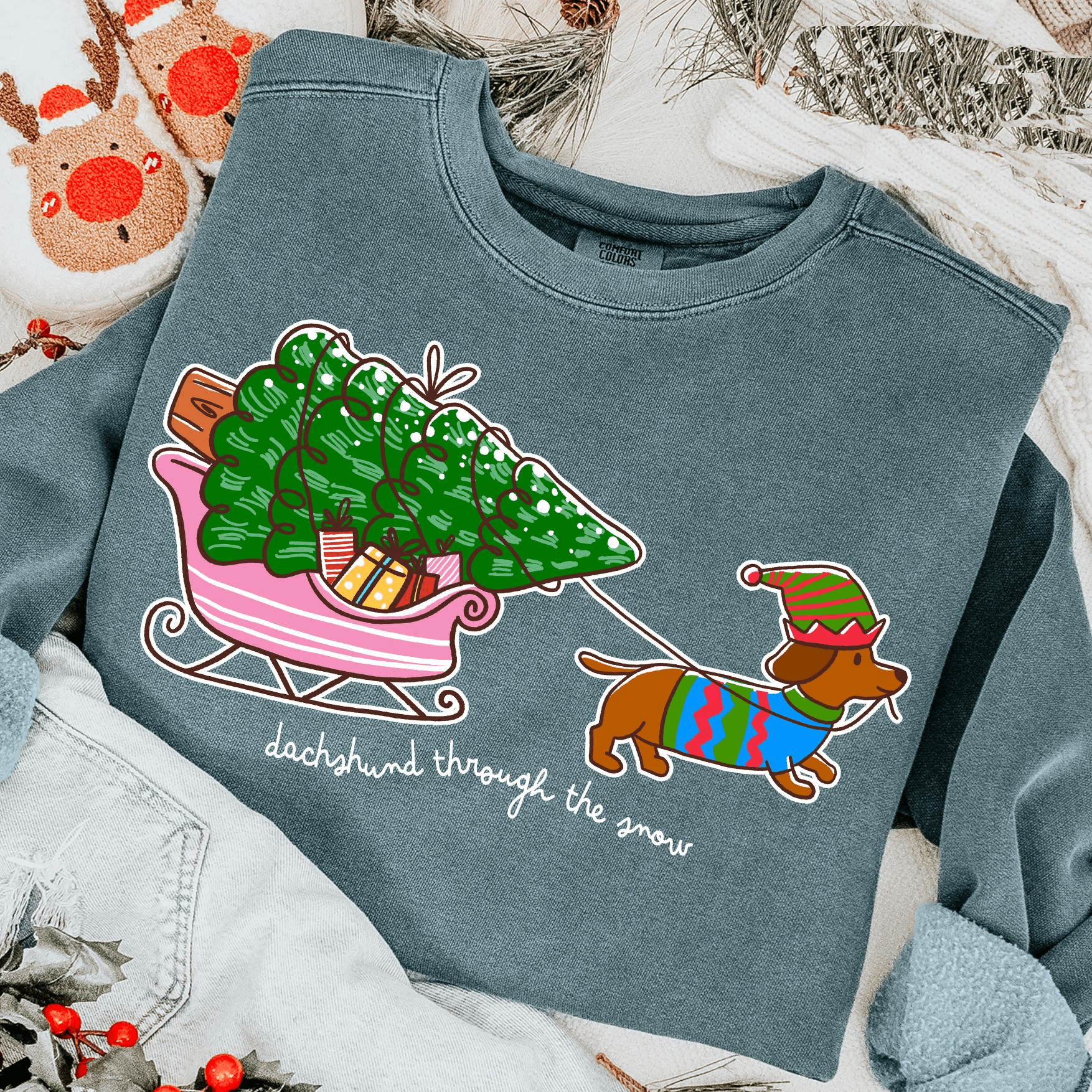 Funny Christmas Dog Sweatshirt