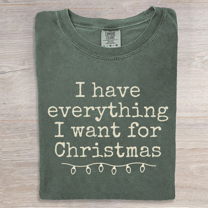 I Have Everything I Want For Christmas T-shirt