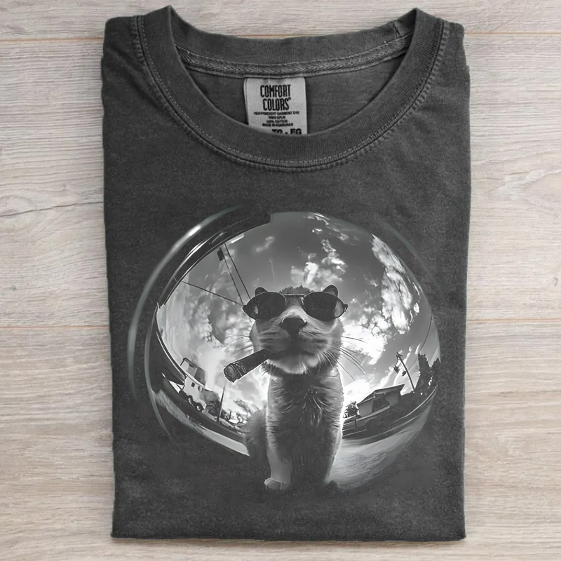 Funny Cigar Cat T-shirt