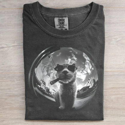Funny Cigar Cat T-shirt