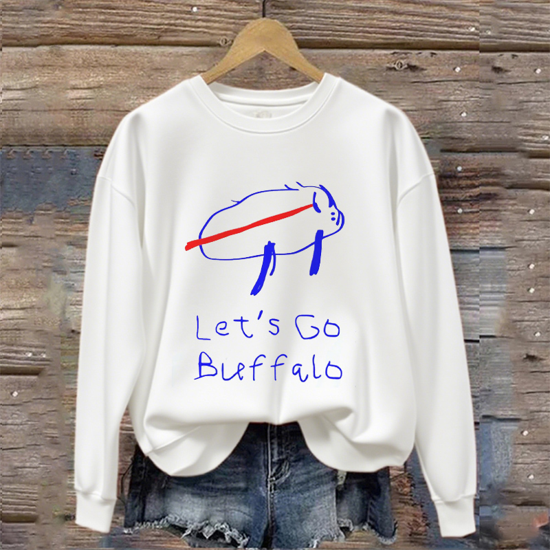 Retro Style Buffalo Football Sweatshirt