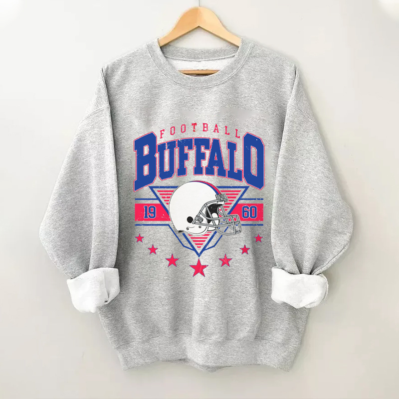 Retro Style Buffalo Football Sweatshirt