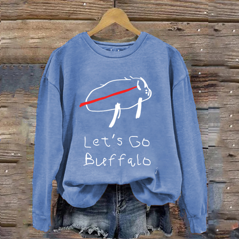 Retro Style Buffalo Football Sweatshirt