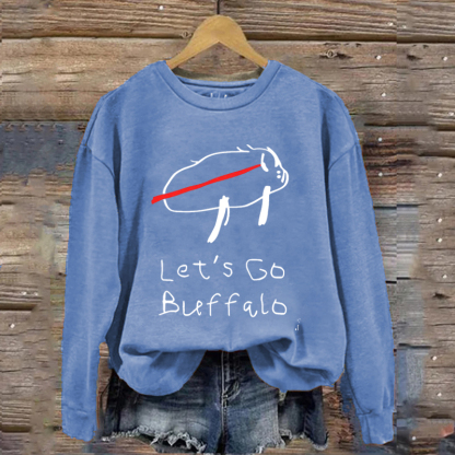 Retro Style Buffalo Football Sweatshirt
